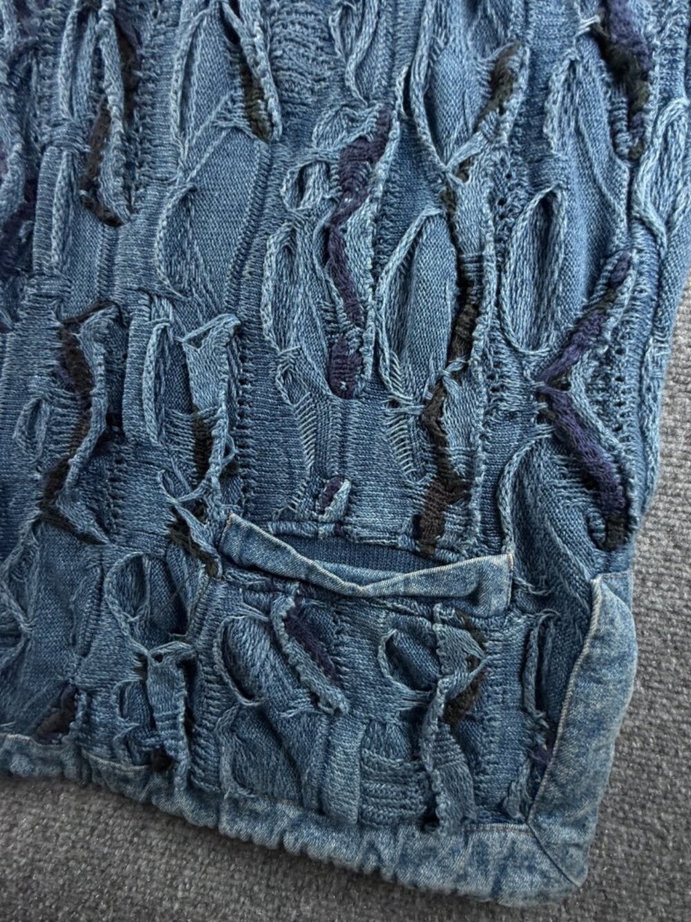 COOGI Blues Australia Sweater Women Pullover Knit Medium Blue Heavyweight Long - Picture 6 of 16